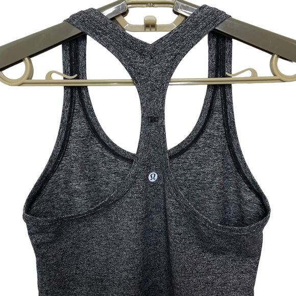 Lululemon Heathered Gray Racerback Tank Top Athletic Running Women’s Size 2 - Picture 5 of 7